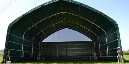 Weidezelt Weideunterstand Lagerzelt Rundbogenzelt 6m x 4m H 3,85m